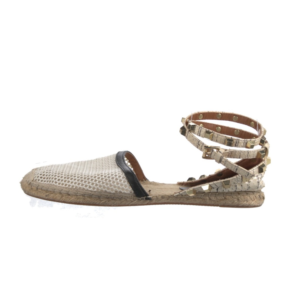 Rebecca Minkoff Studded Espadrilles With Mesh and Ankle Straps